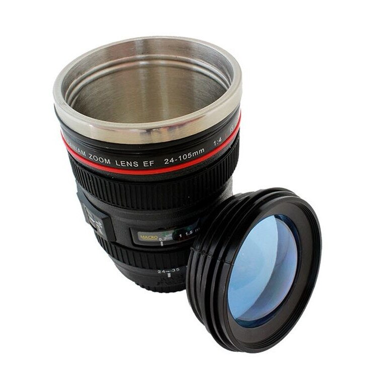 Cana termos 360 ml in forma de obiectiv foto Canon